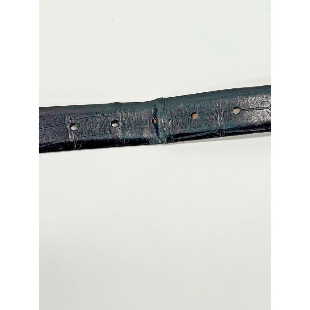 Remo Tulliani Leather Belt Mens‎ 36 Black Italian Calfskin USA Made Dress